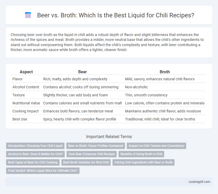 Beer vs. Broth: Which Is the Best Liquid for Chili Recipes?