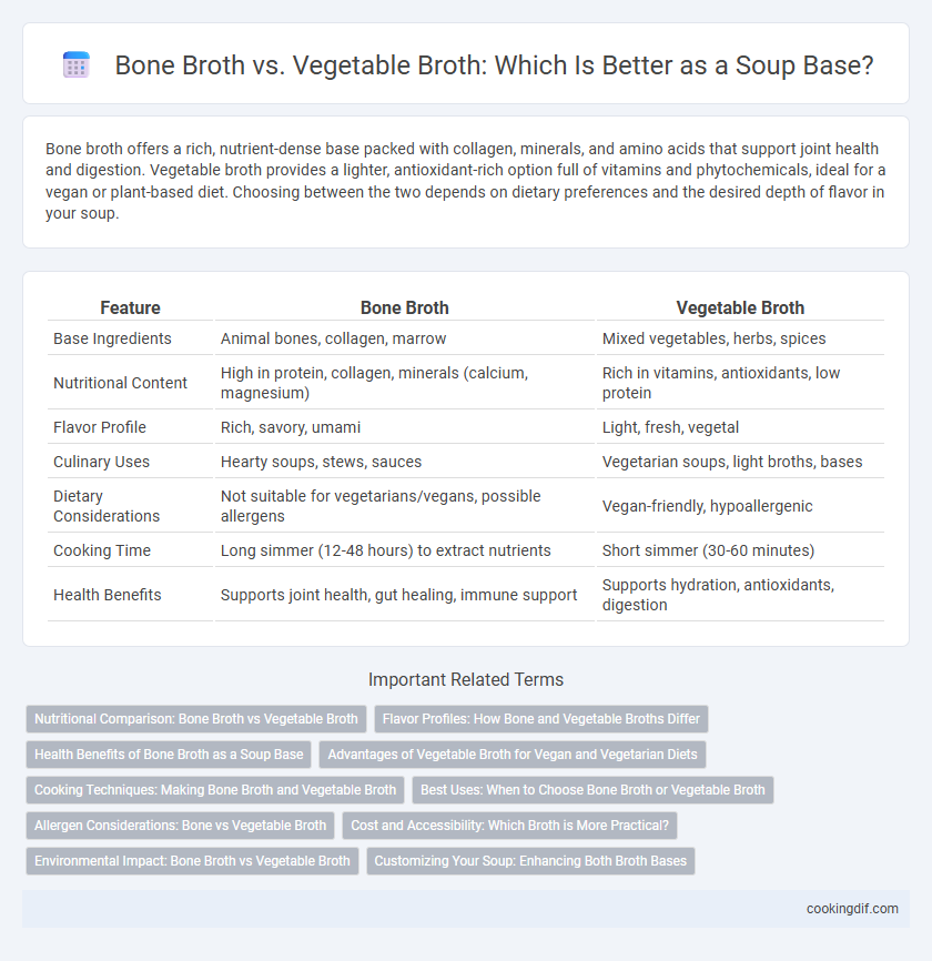 Bone Broth vs. Vegetable Broth: Which Is Better as a Soup Base?