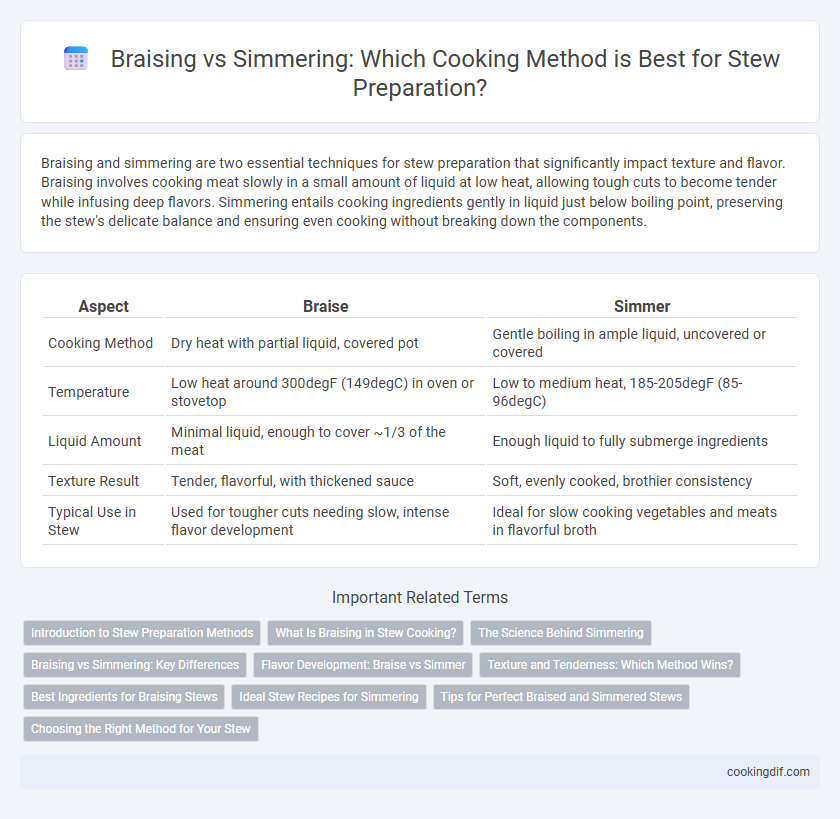 Braising vs Simmering: Which Cooking Method is Best for Stew Preparation?