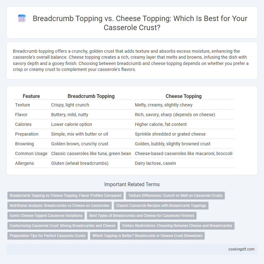 Breadcrumb Topping vs. Cheese Topping: Which Is Best for Your Casserole Crust?