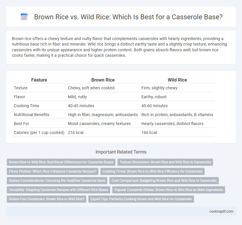 Brown Rice vs. Wild Rice: Which Is Best for a Casserole Base?