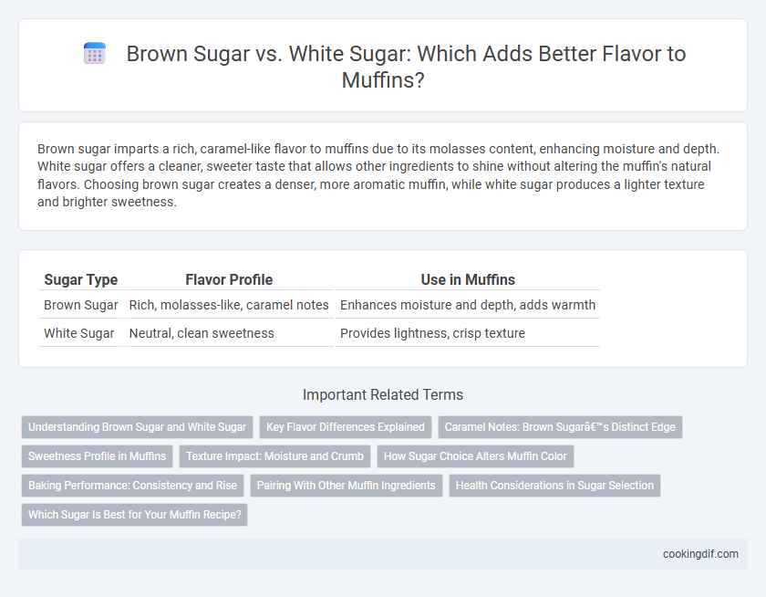 Brown Sugar vs. White Sugar: Which Adds Better Flavor to Muffins?