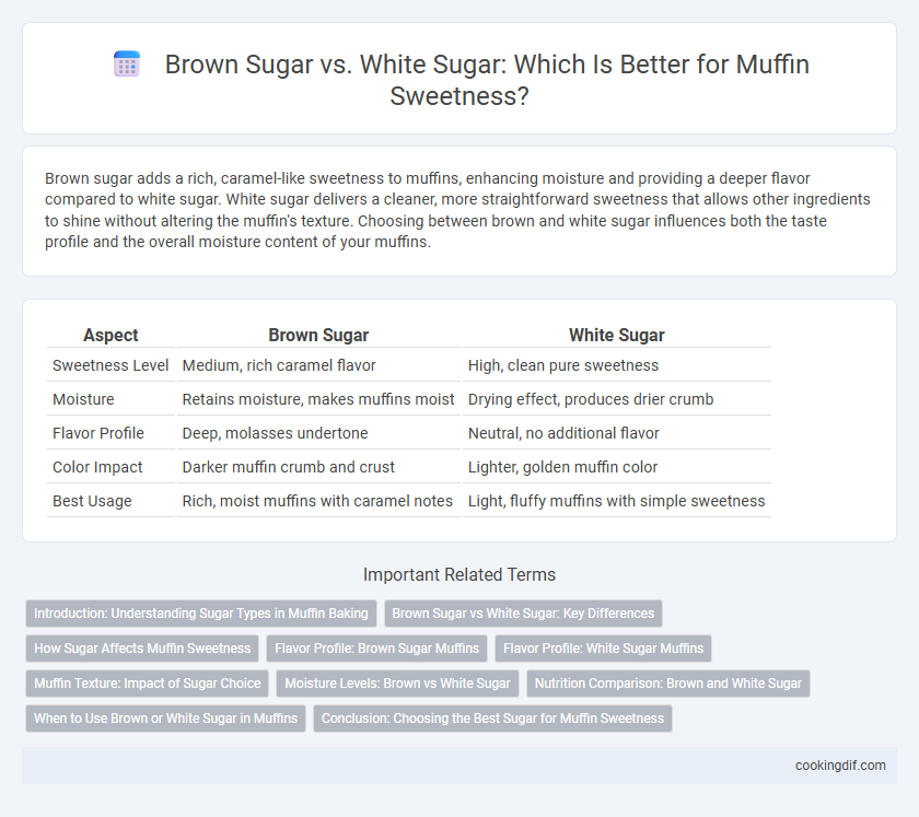 Brown Sugar vs. White Sugar: Which Is Better for Muffin Sweetness?