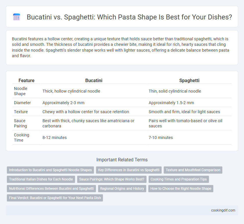 Bucatini vs. Spaghetti: Which Pasta Shape Is Best for Your Dishes?