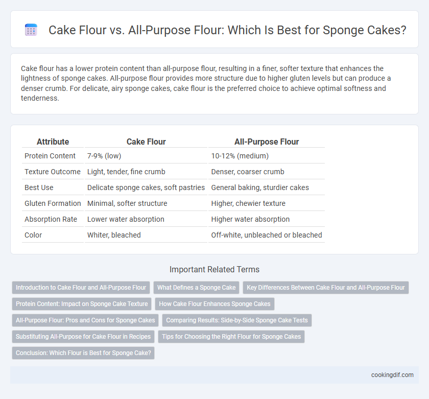 Cake Flour vs. All-Purpose Flour: Which Is Best for Sponge Cakes?