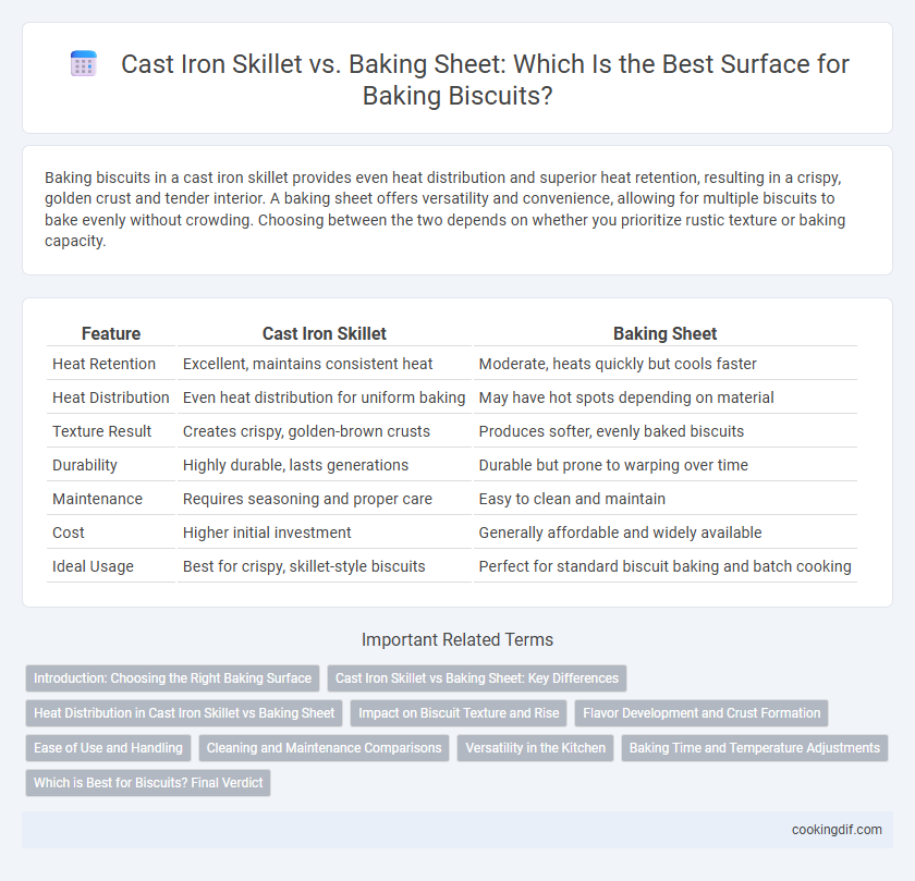 Cast Iron Skillet vs. Baking Sheet: Which Is the Best Surface for Baking Biscuits?