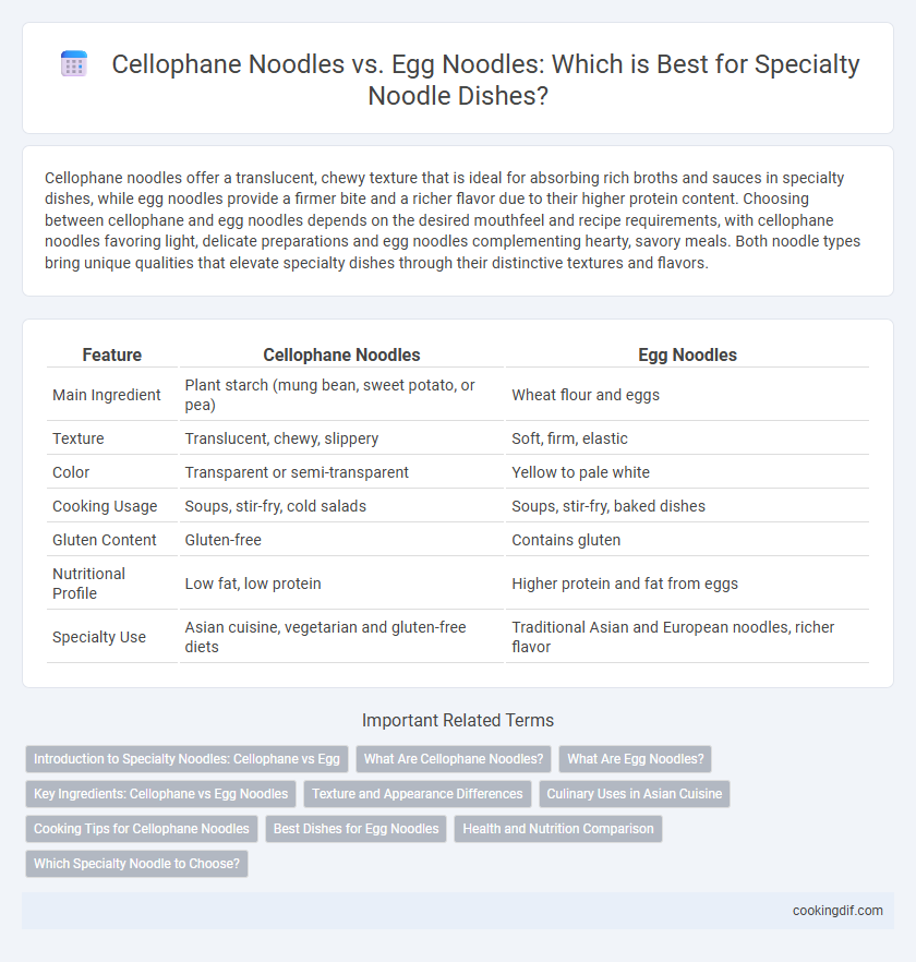 Cellophane Noodles vs. Egg Noodles: Which is Best for Specialty Noodle Dishes?