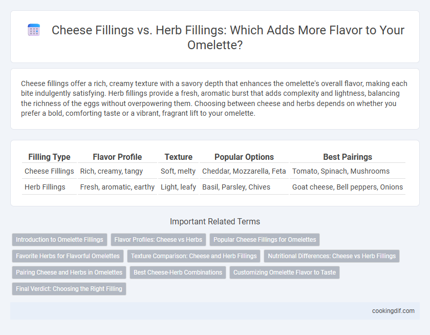 Cheese Fillings vs. Herb Fillings: Which Adds More Flavor to Your Omelette?