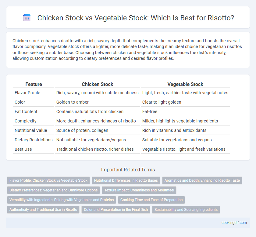 Chicken Stock vs Vegetable Stock: Which Is Best for Risotto?