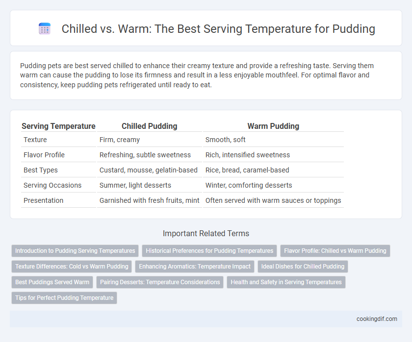 Chilled vs. Warm: The Best Serving Temperature for Pudding