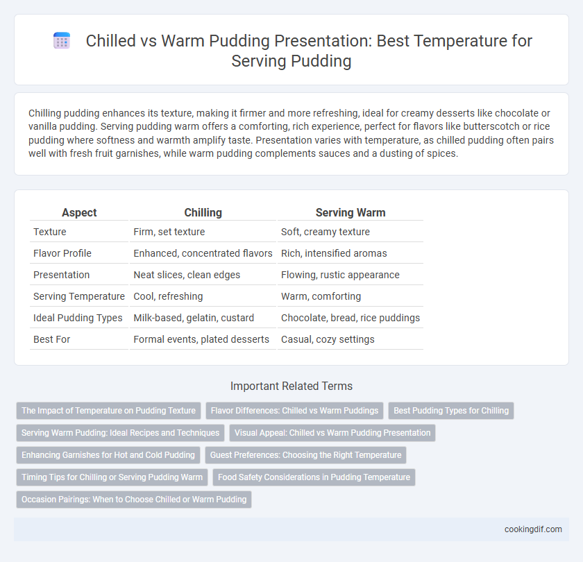 Chilled vs Warm Pudding Presentation: Best Temperature for Serving Pudding