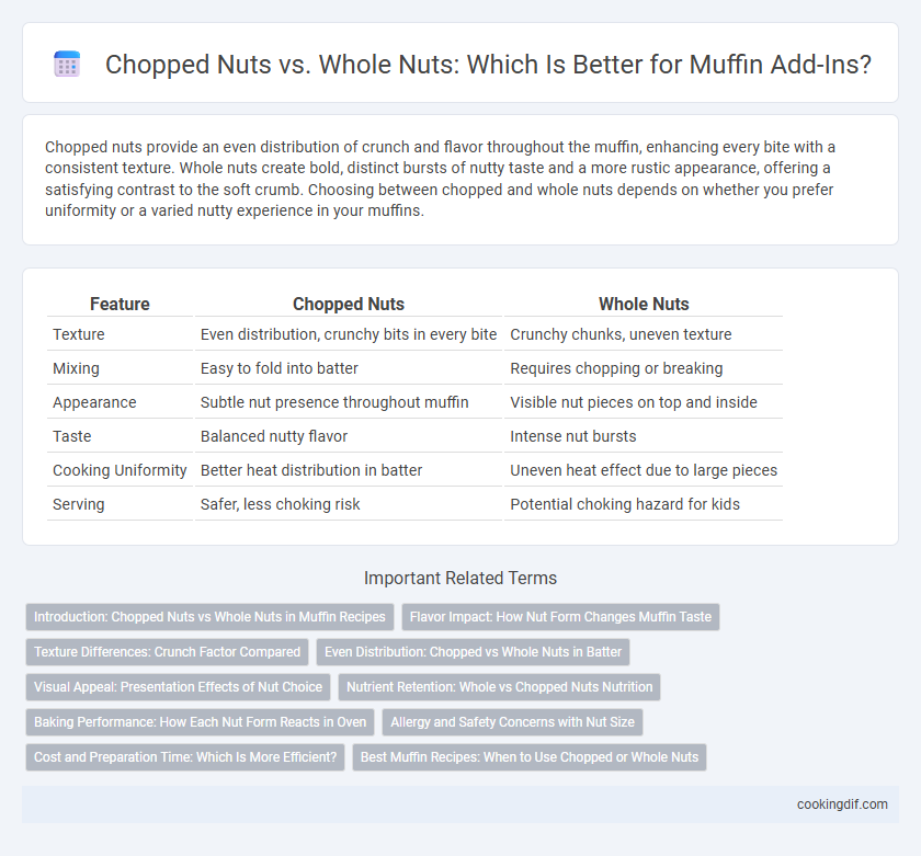 Chopped Nuts vs. Whole Nuts: Which Is Better for Muffin Add-Ins?