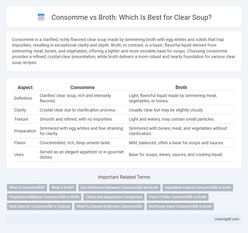Consomme vs Broth: Which Is Best for Clear Soup?