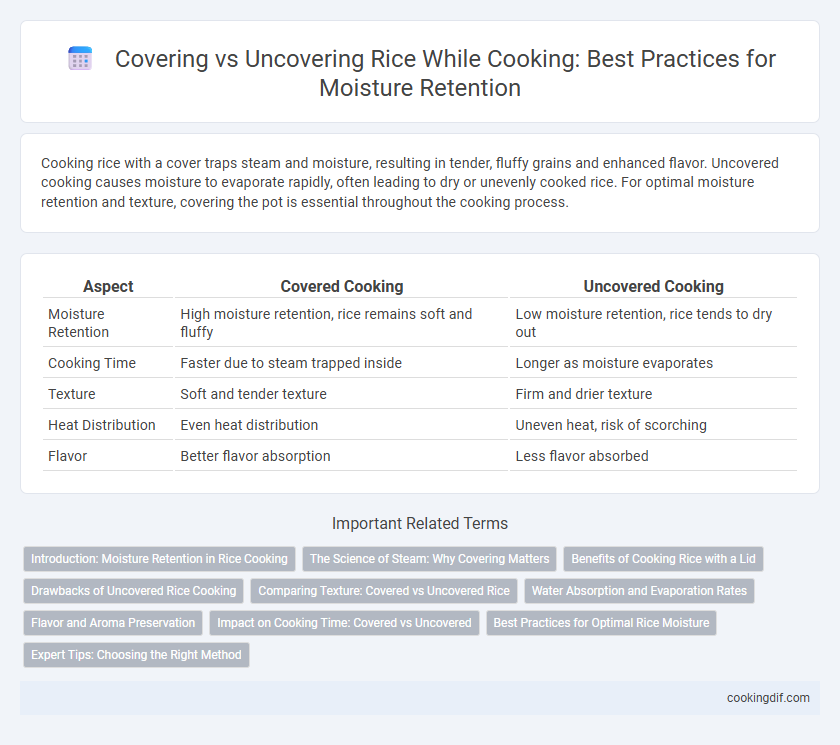 Covering vs Uncovering Rice While Cooking: Best Practices for Moisture Retention