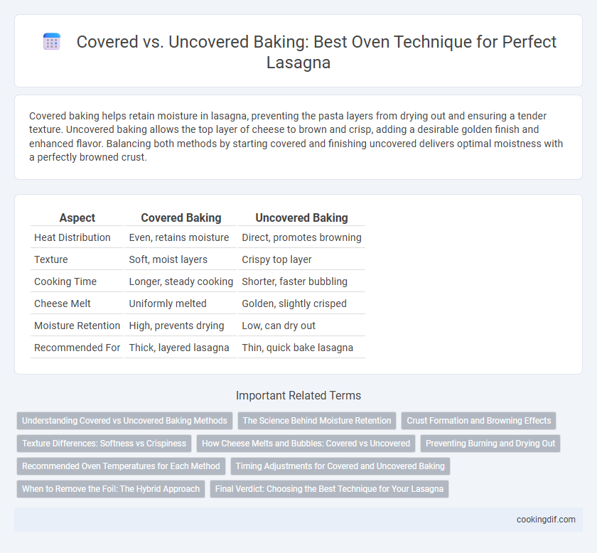 Covered vs. Uncovered Baking: Best Oven Technique for Perfect Lasagna