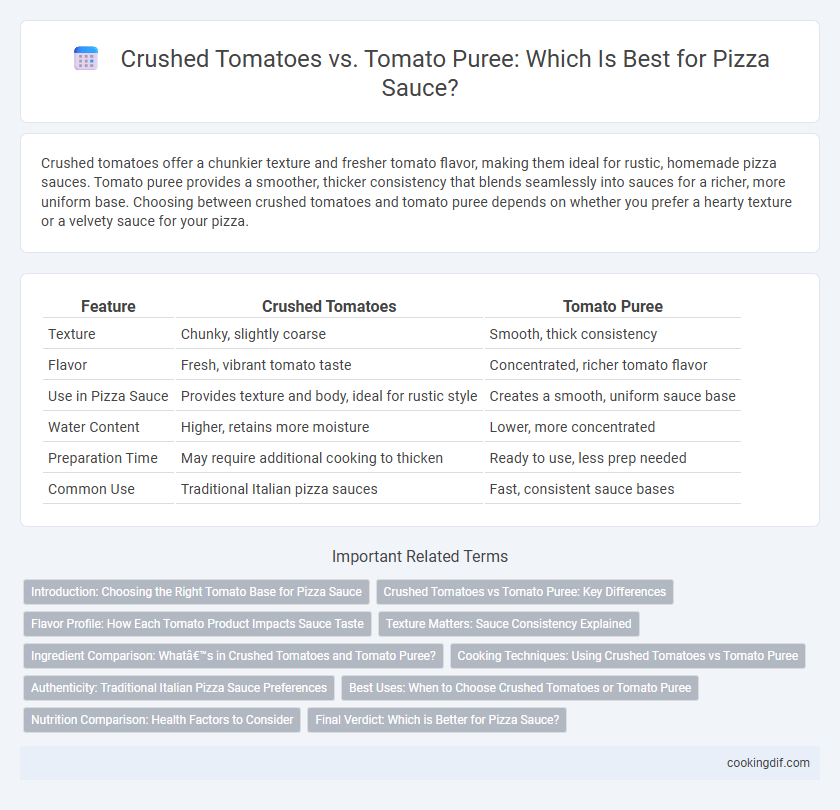 Crushed Tomatoes vs. Tomato Puree: Which Is Best for Pizza Sauce?