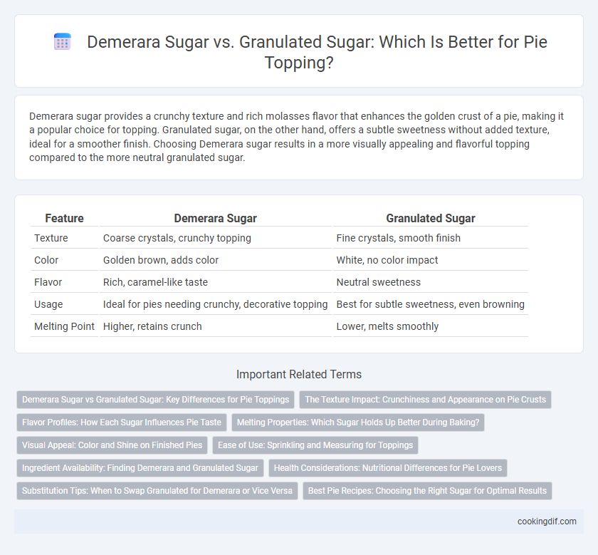 Demerara Sugar vs. Granulated Sugar: Which Is Better for Pie Topping?
