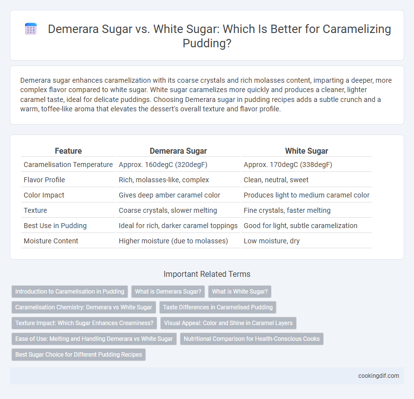 Demerara Sugar vs. White Sugar: Which Is Better for Caramelizing Pudding?