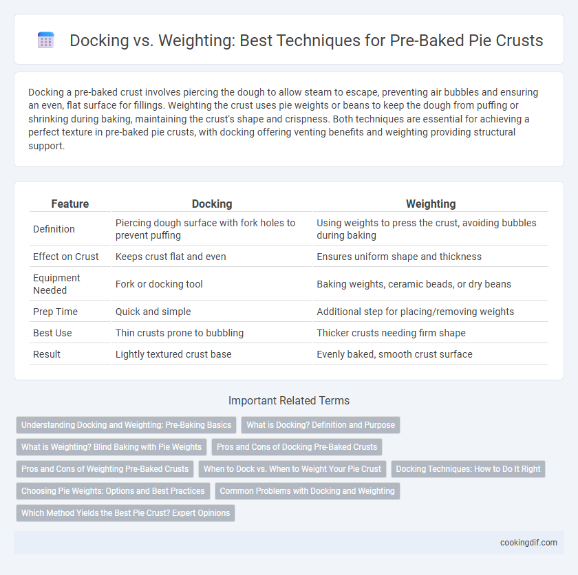 Docking vs. Weighting: Best Techniques for Pre-Baked Pie Crusts