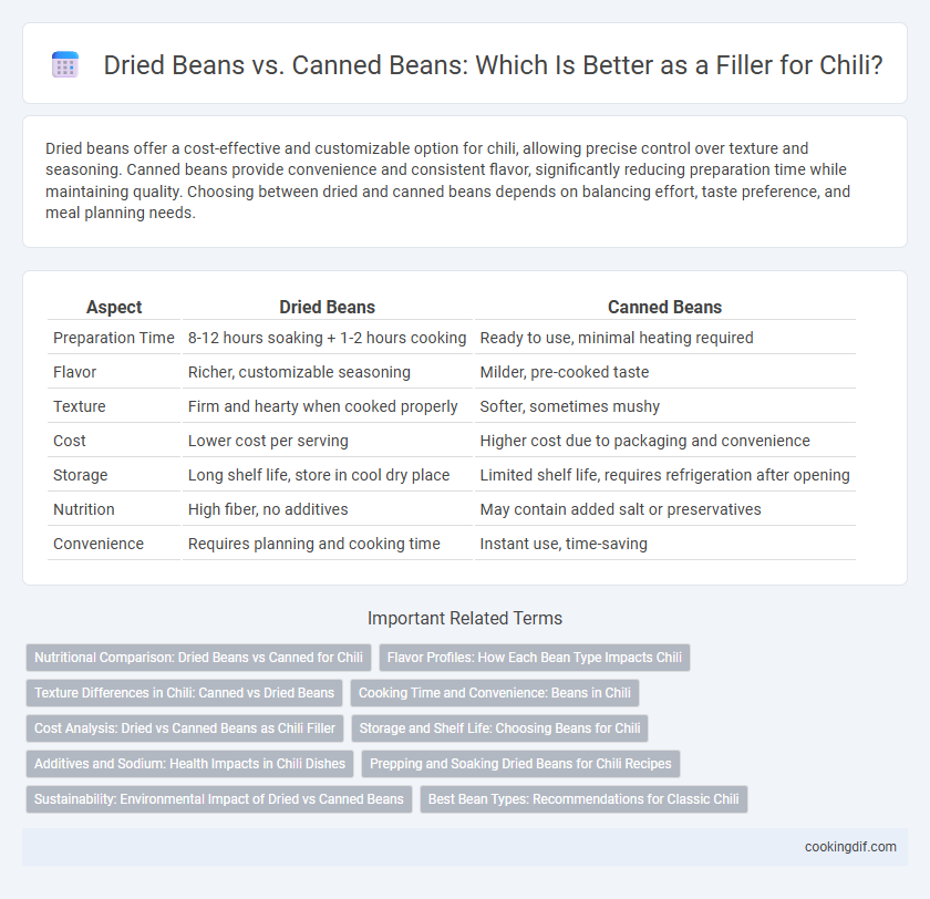 Dried Beans vs. Canned Beans: Which Is Better as a Filler for Chili?