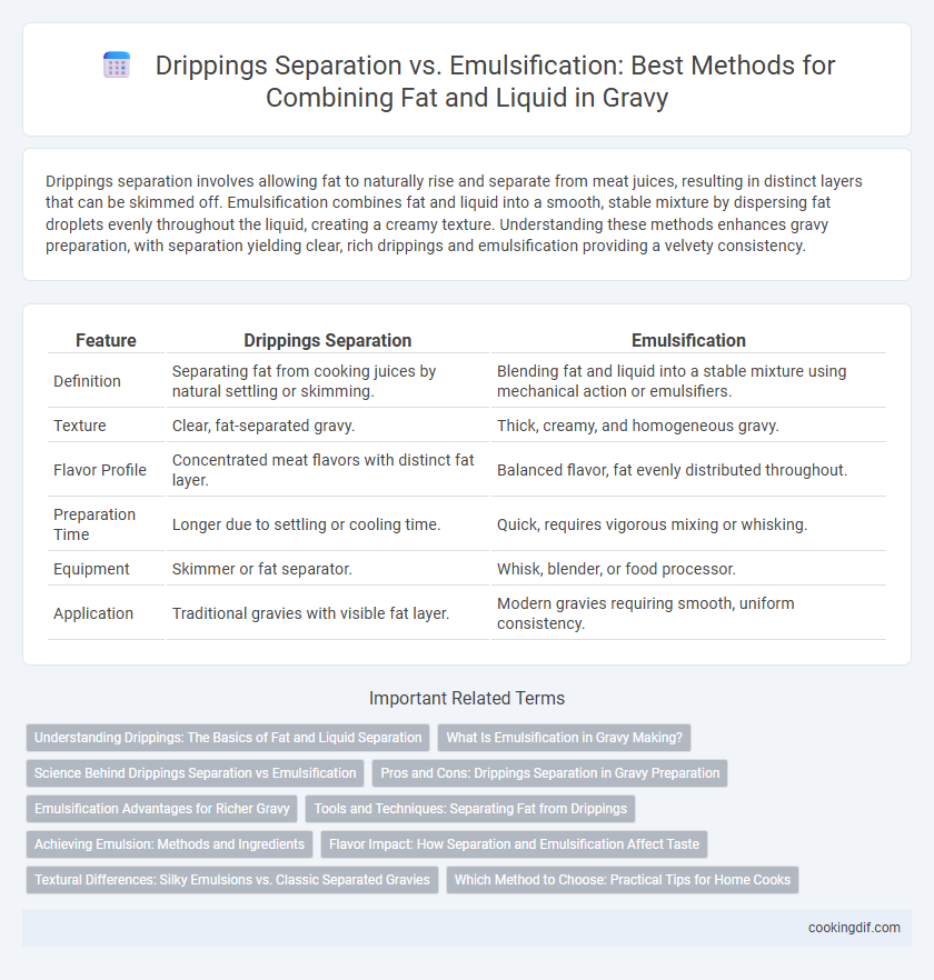 Drippings Separation vs. Emulsification: Best Methods for Combining Fat and Liquid in Gravy