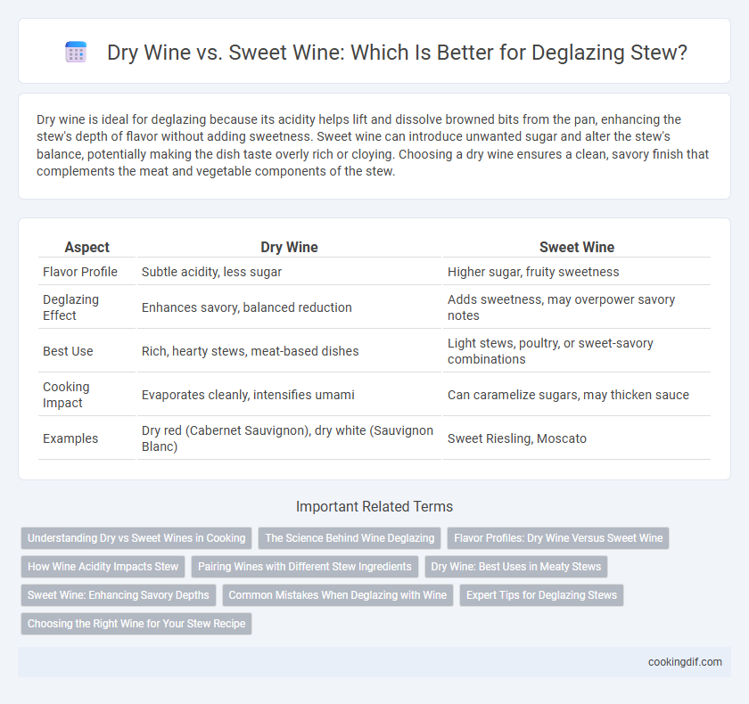 Dry Wine vs. Sweet Wine: Which Is Better for Deglazing Stew?