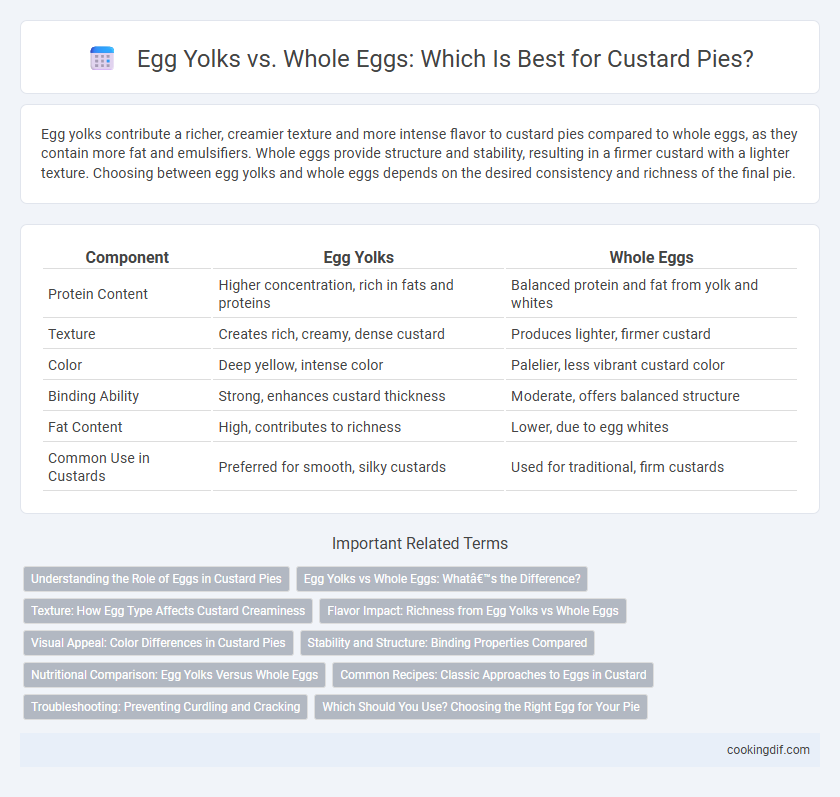 Egg Yolks vs. Whole Eggs: Which Is Best for Custard Pies?