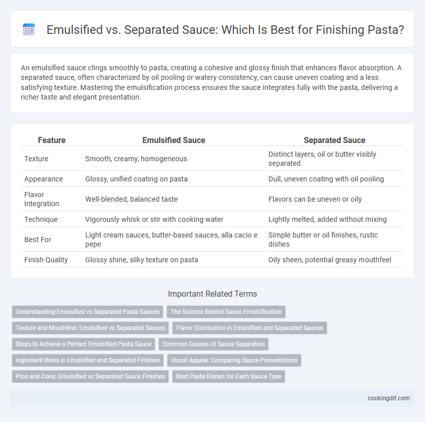 Emulsified vs. Separated Sauce: Which Is Best for Finishing Pasta?