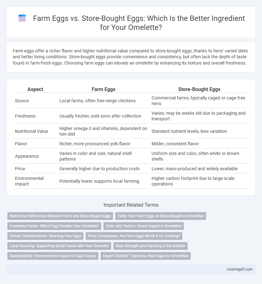 Farm Eggs vs. Store-Bought Eggs: Which Is the Better Ingredient for Your Omelette?
