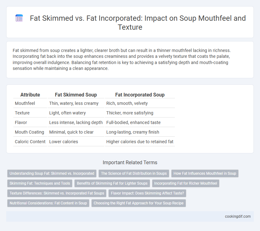 Fat Skimmed vs. Fat Incorporated: Impact on Soup Mouthfeel and Texture