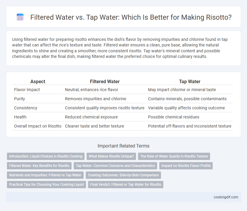 Filtered Water vs. Tap Water: Which Is Better for Making Risotto?