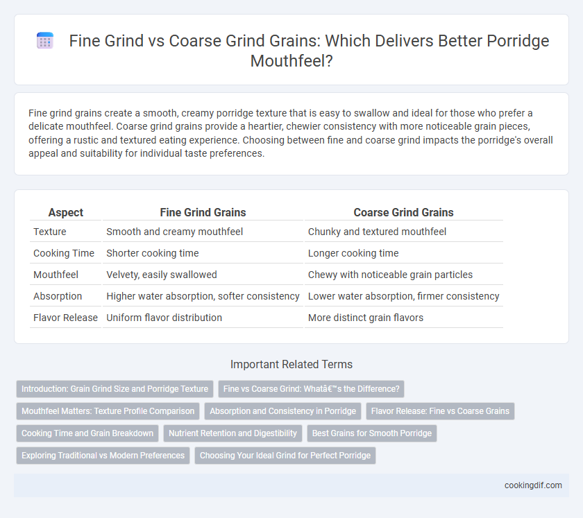 Fine Grind vs Coarse Grind Grains: Which Delivers Better Porridge Mouthfeel?