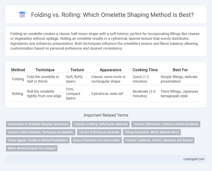 Folding vs. Rolling: Which Omelette Shaping Method Is Best?