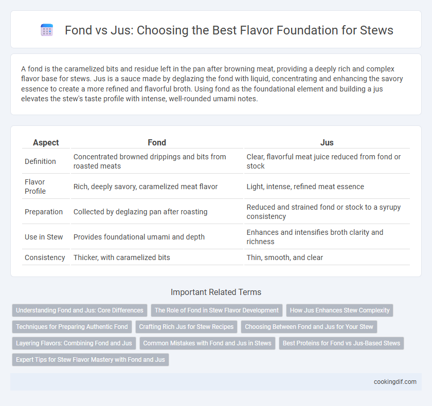 Fond vs Jus: Choosing the Best Flavor Foundation for Stews