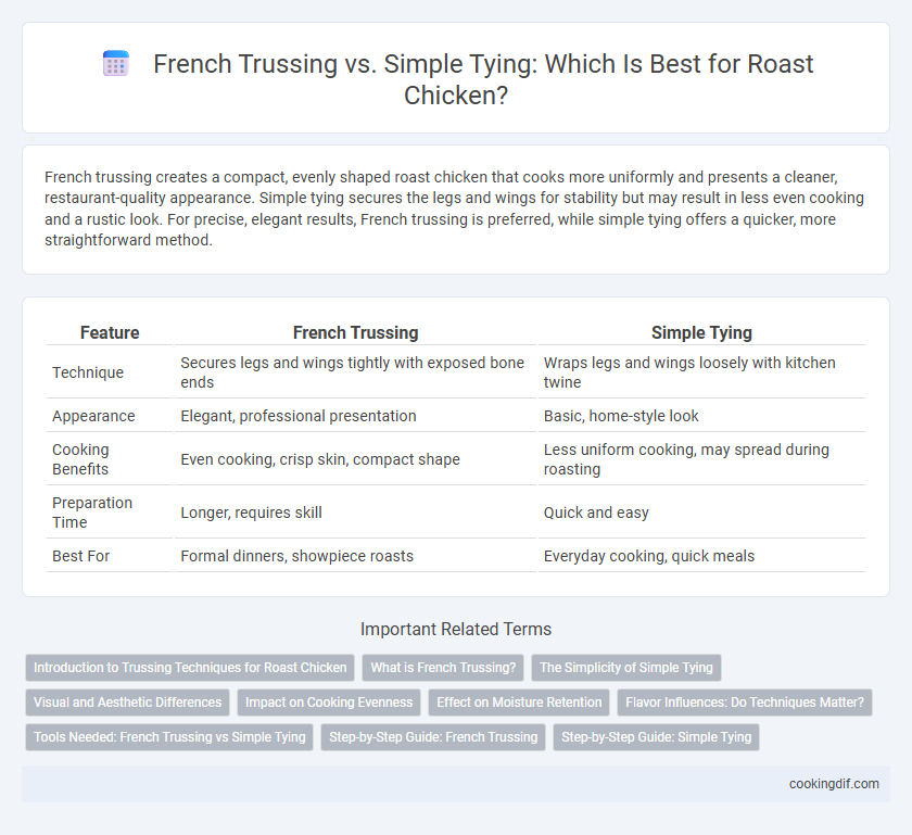 French Trussing vs. Simple Tying: Which Is Best for Roast Chicken?