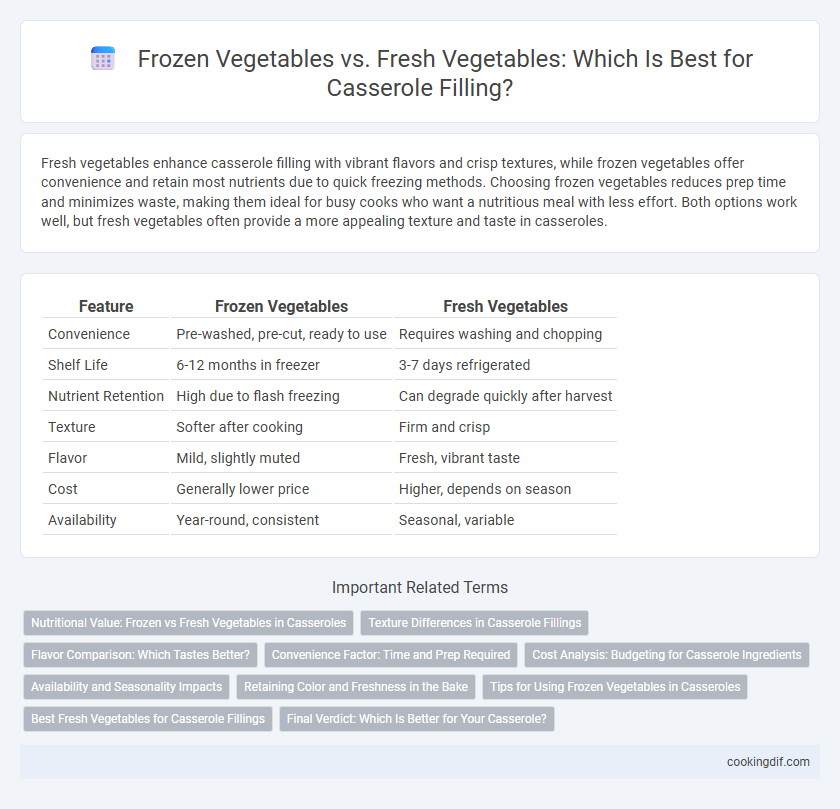 Frozen Vegetables vs. Fresh Vegetables: Which Is Best for Casserole Filling?