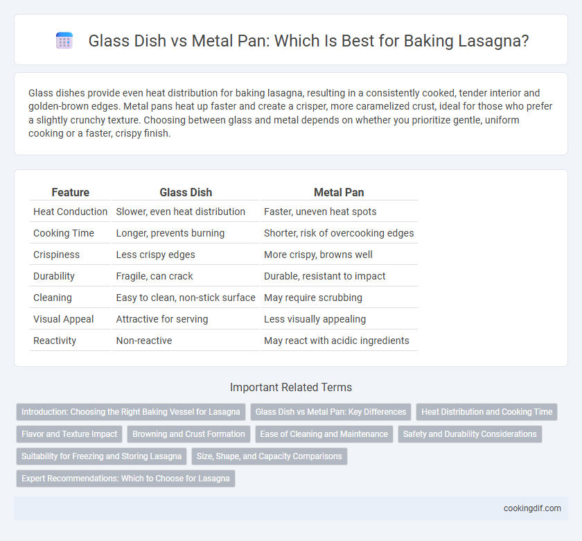 Glass Dish vs Metal Pan: Which Is Best for Baking Lasagna?