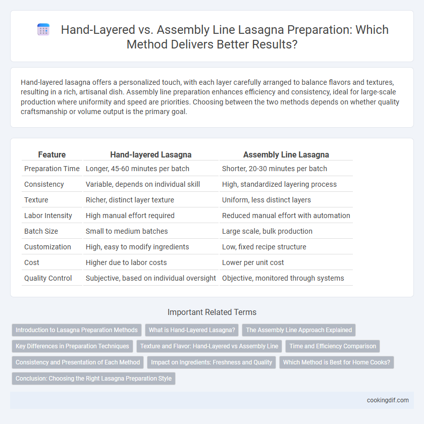 Hand-Layered vs. Assembly Line Lasagna Preparation: Which Method Delivers Better Results?