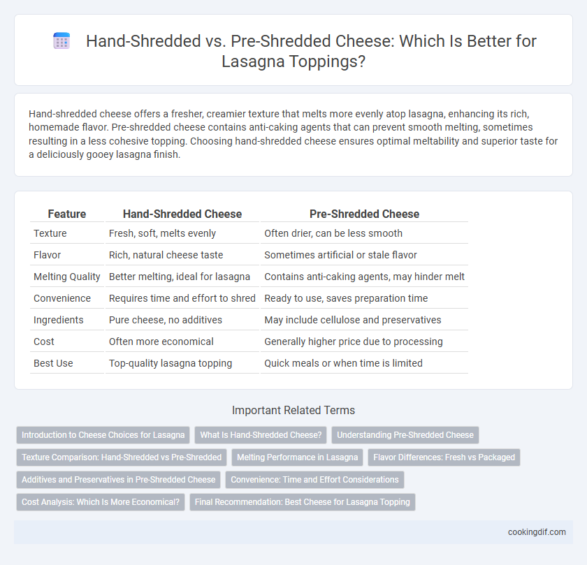 Hand-Shredded vs. Pre-Shredded Cheese: Which Is Better for Lasagna Toppings?
