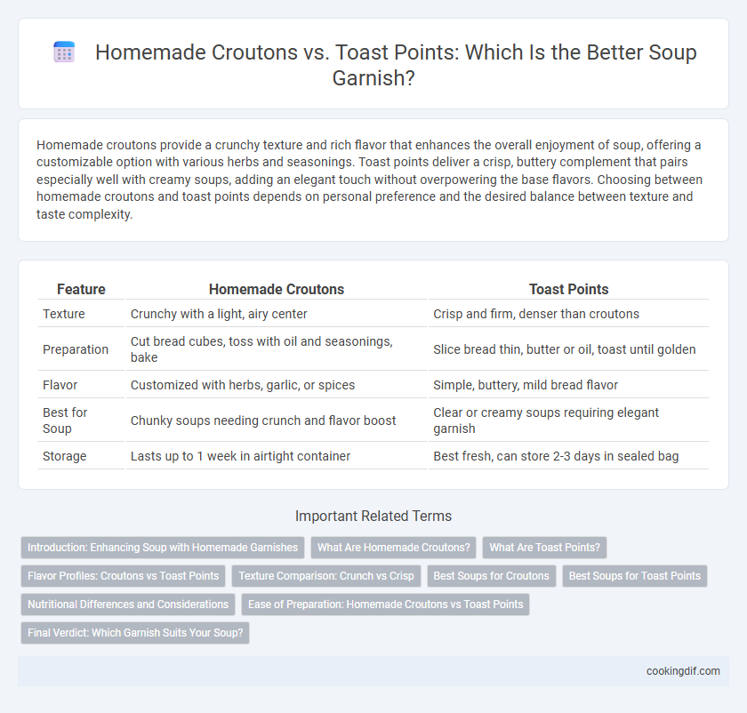 Homemade Croutons vs. Toast Points: Which Is the Better Soup Garnish?