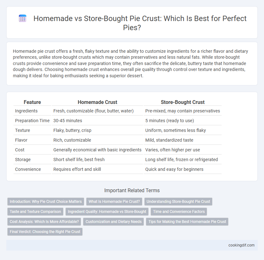 Homemade vs Store-Bought Pie Crust: Which Is Best for Perfect Pies?