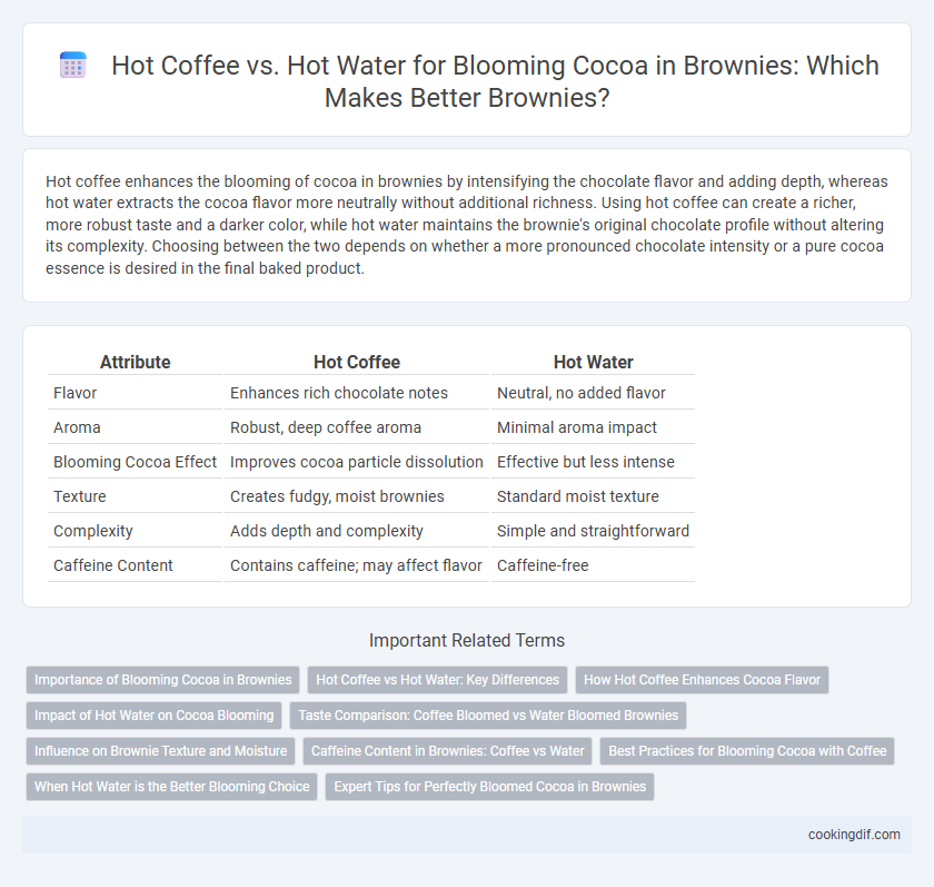 Hot Coffee vs. Hot Water for Blooming Cocoa in Brownies: Which Makes Better Brownies?