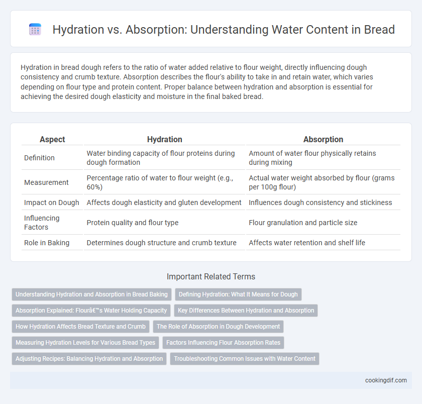 Hydration vs. Absorption: Understanding Water Content in Bread