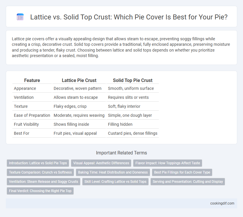 Lattice vs. Solid Top Crust: Which Pie Cover Is Best for Your Pie?