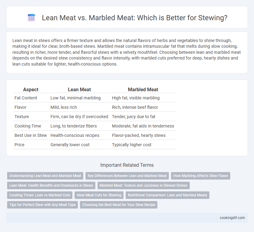 Lean Meat vs. Marbled Meat: Which is Better for Stewing?