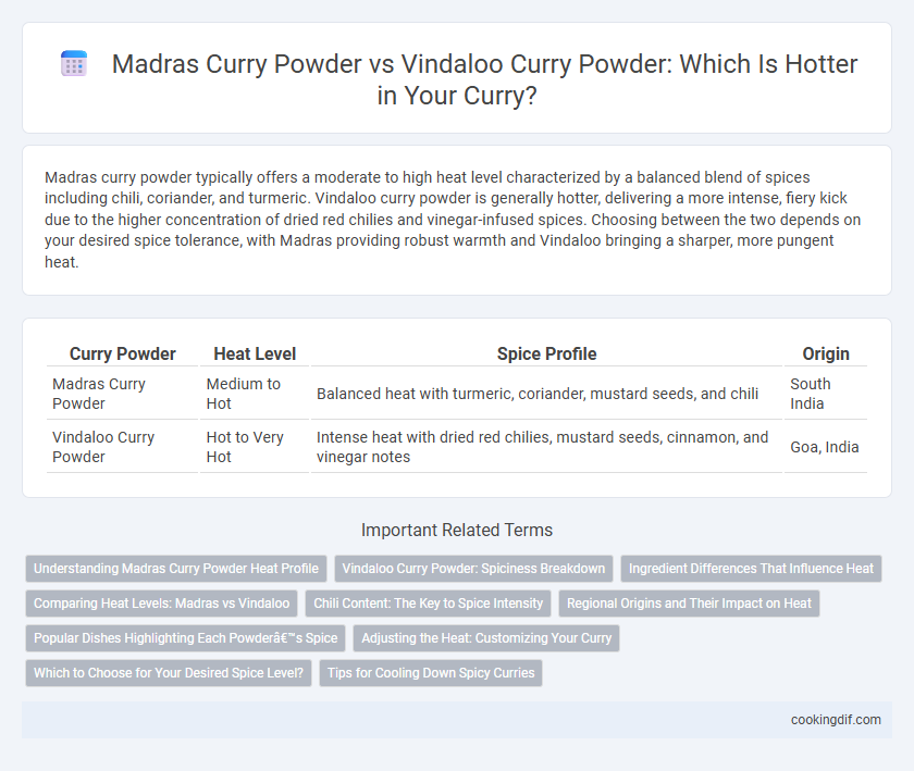 Madras Curry Powder vs Vindaloo Curry Powder: Which Is Hotter in Your Curry?