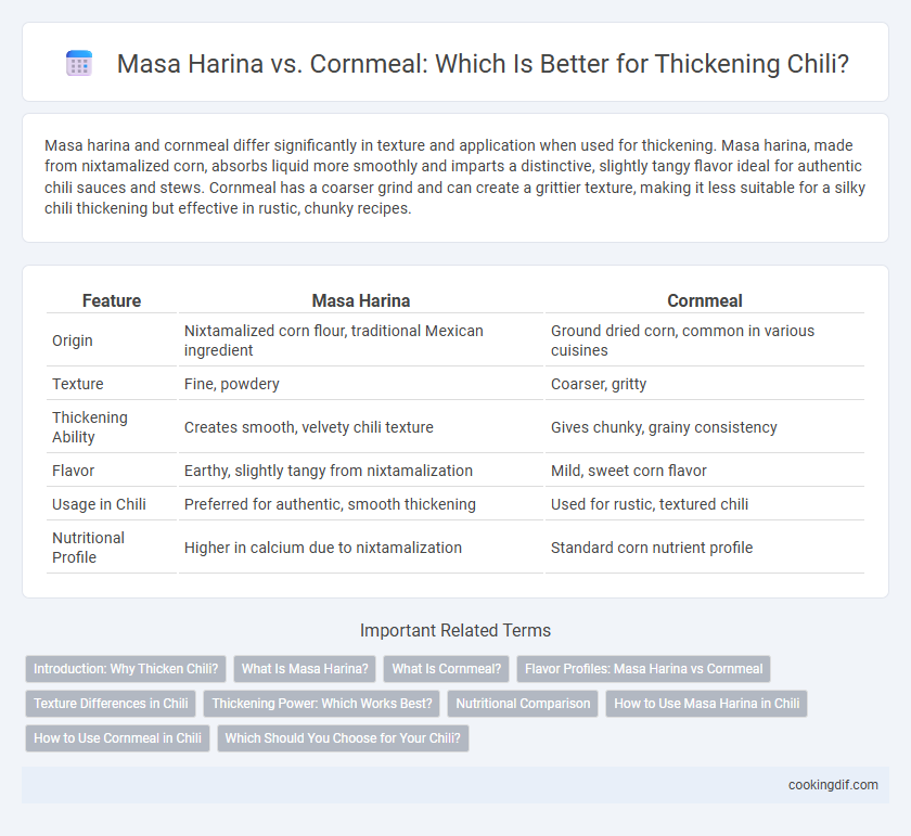 Masa Harina vs. Cornmeal: Which Is Better for Thickening Chili?