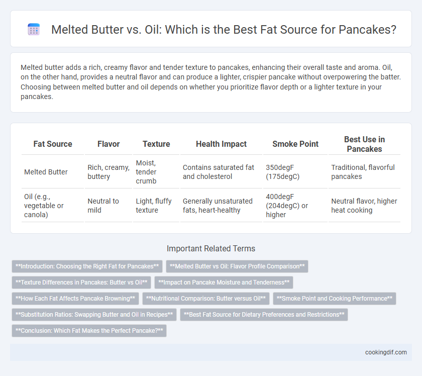 Melted Butter vs. Oil: Which is the Best Fat Source for Pancakes?