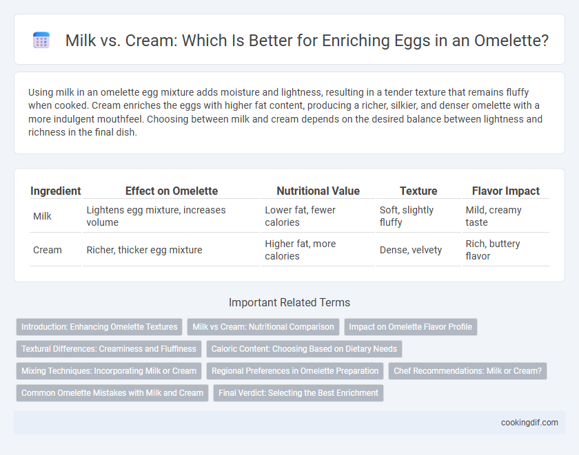 Milk vs. Cream: Which Is Better for Enriching Eggs in an Omelette?