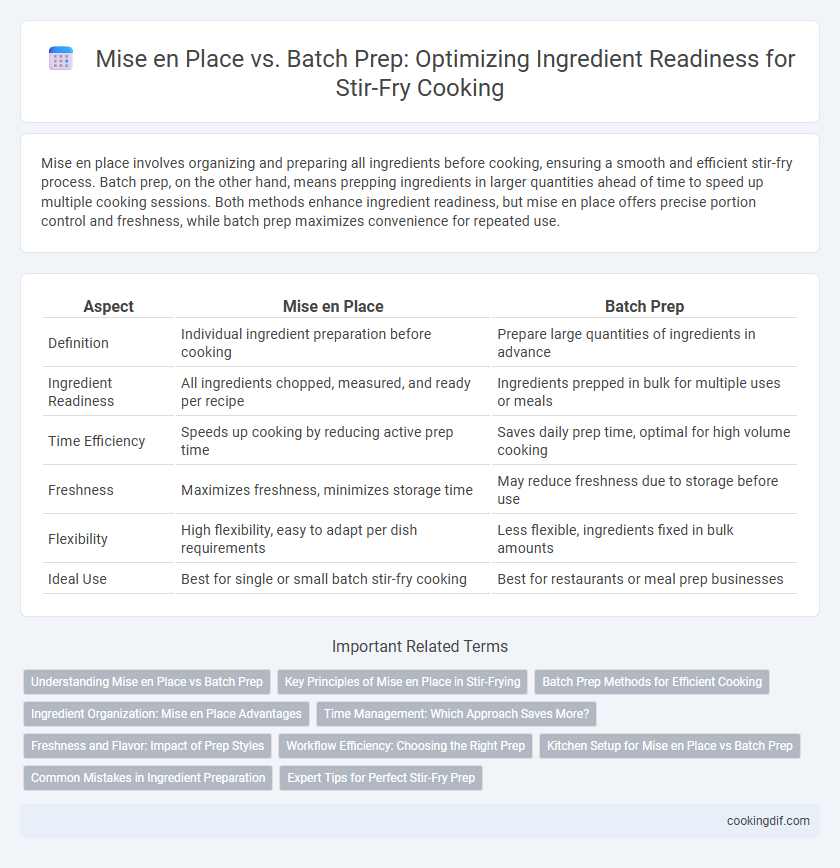 Mise en Place vs. Batch Prep: Optimizing Ingredient Readiness for Stir-Fry Cooking